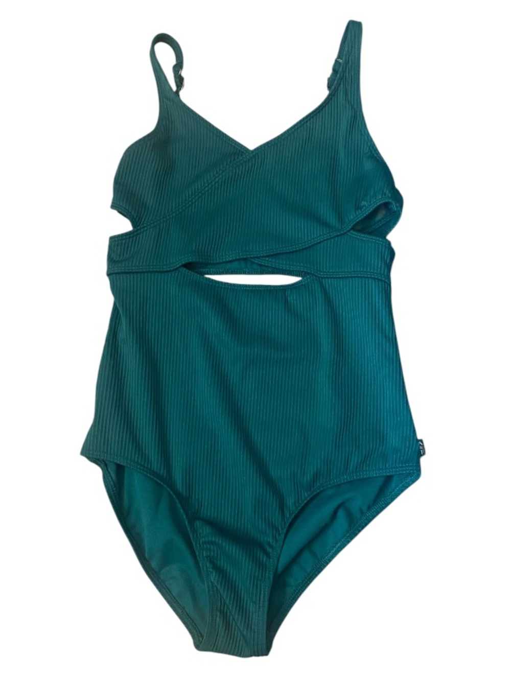 abercrombie kids Teal Ribbed One-Piece Swimsuit 13/14